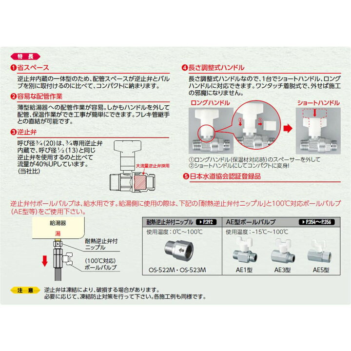 楽天市場】【CBW7-1320M-S】オンダ製作所 逆止弁付ボールバルブ CBW7型 