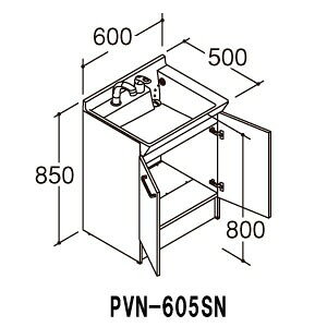 LIXIL ʉϑ{ PVV[Y Ԍ600mm PVN-605SN VOo[V[(GRnhȂEfؑւȂ) ny[J[iz