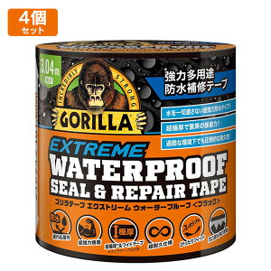 y1782-4pzGORILLA Se[v GNXg[ EH[^[v[t (ubN) 101.6mm×3.04m×0.86mm 4Zbg