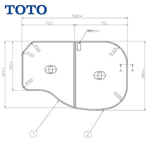 yPCF1600LRzTOTO yʔct gݍ킹 ӂӂ 2g 1500mm×980mm