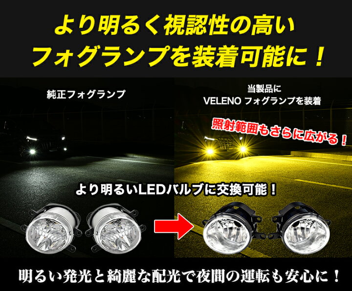 楽天市場】【13800円→11730円】 フォグランプユニット VELENO eマーク 