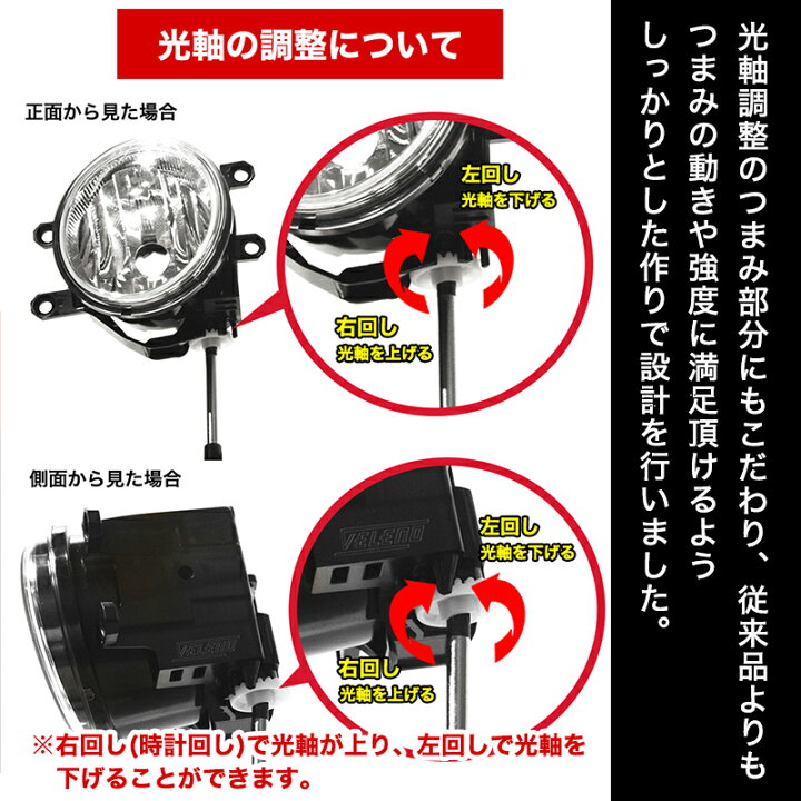 楽天市場】フォグランプユニット VELENO 配光抜群 2ピース構造 トヨタ 