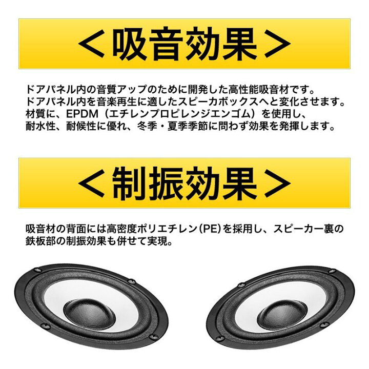 楽天市場 Veleno デッドニング スピーカー 背面 制振 吸音 音質向上 サウンド 195 195mm 35mm 2枚 宅配便配送商品 送料無料 Reiz Trading