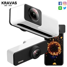 iPhone専用,360度撮影,全天球,カメラ,パノラマ,VR体験,iPhone,X,Xs,7,8,7plus,8plus,専用,カメラレンズ,KRAVAS,送料無料