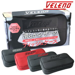 VELENO �������̂��銊�炩���U�[�� �e�B�b�V���P�[�X PU���U�[ �ԍ� �ԗp�i �u���b�N/���b�h 4�F �e�b�V���{�b�N�X�P�[�X