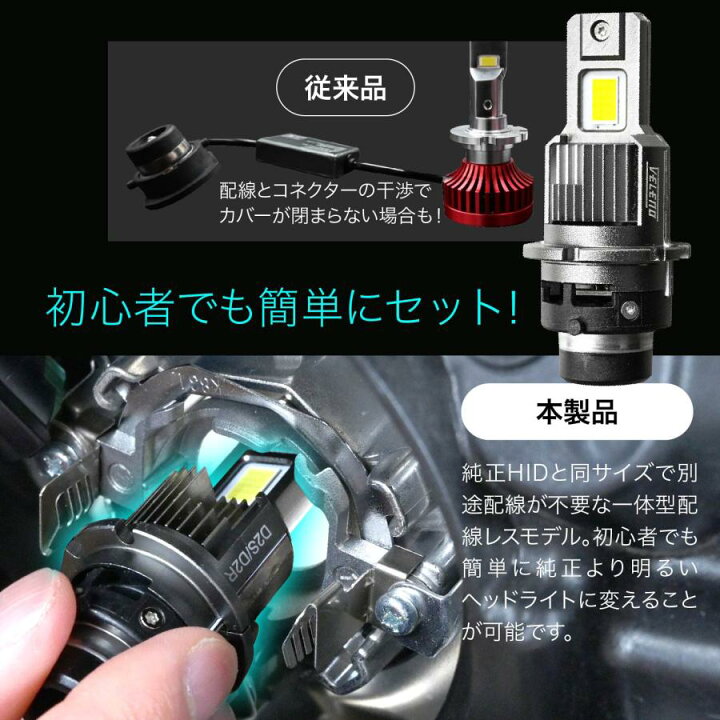 楽天市場】デリカ D5 H19.1〜H31.2 CV5W CV2W LEDヘッドライト D2S D2R 