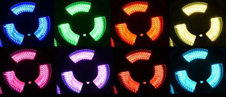 楽天市場】【50%オフ】爆光 RGB LED テープライト 10cm 12発 VELENO 