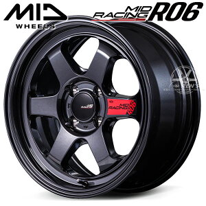 ND [hX^[ MID RACING R06MID [VO R06NX^ubN16C` 7.0J +35 4 PCD100A~zC[4{Zbg