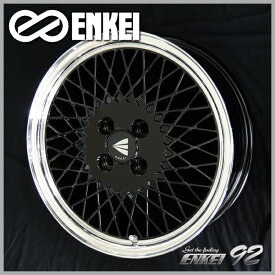 送料無料アトレー クリッパー など■ENKEI エンケイ ■ネオクラシック　エンケイ92■16インチ■Black with Machined Lip■165/40R16■タイヤホイールセット