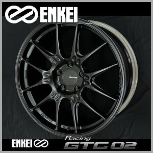 送料無料国産軽量ホイール新品4本(1台分)■エンケイ レーシング GTC02■マットブラック■18インチ■8.5 +35 5-100