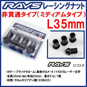����������RAYS ���[�V���O�i�b�g��ђʁi�܃^�C�v�j�u���b�NM12 P1.25 �~�f�B�A���@L35 35mm16�� 4��