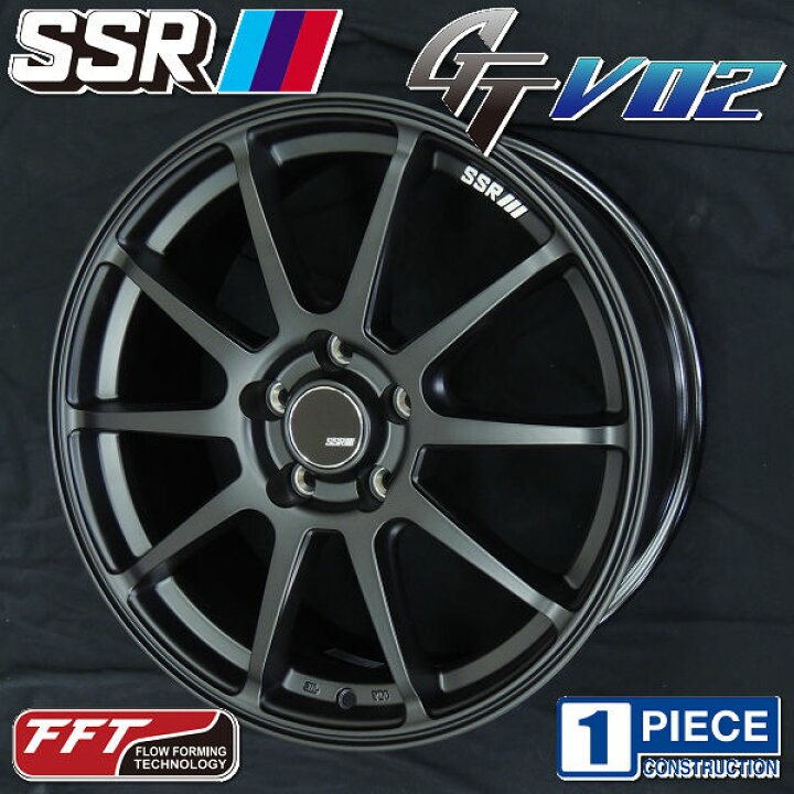楽天市場】送料無料SSR スピードスター GTV02フラットブラック18  