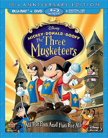 北米版Blu-ray！【ミッキー、ドナルド、グーフィーの三銃士】 Mickey Donald Goofy: Three Musketeers 10th Anniversary Edition [Blu-ray/DVD]！＜初ブルーレイ化＞