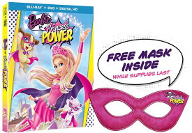 北米版Blu-ray！Barbie in Princess Power (Blu-ray/DVD with Super Sparkle Mask)！＜バービー＞