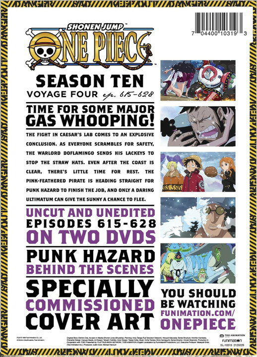 楽天市場 新品北米版dvd ワンピース 第615話 第628話 Season 10 Voyage 4 Rgb Dvd Store Sports Culture