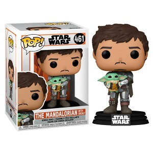 [t@R] FUNKO POP! STAR WARS: Mandalorian- Mando Holding Child }_A/X^[EEH[Y