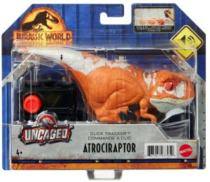 Mattel - Jurassic World Dominion Uncaged Click Tracker Atrociraptor, Red }e WVbNE[h/VȂxzҁ AgLvg bh