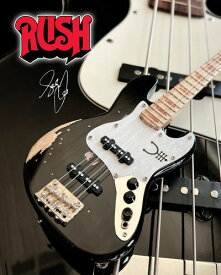 Axe Heaven - Rush Geddy Lee Fender Jazz Vintage Tour Edition Mini Bass Guitar Replica Collectible
