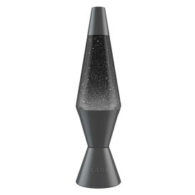 ラバライト Lava® Lamp 10"（約25cm） Mini Silvery Slate - White LED Light/Black Liquid/Silver Glitter Black Base