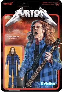 ��Super7 - Reaction Figures - Cliff Burton (Flannel Shirt)���N���t�E�o�[�g����