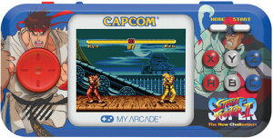 My Arcade My Arcade DGUNL-4187 Super Street Fighter II Pocket Player Pro Handheld Portable Gaming System (2 GAMES IN 1)@X[p[Xg[gt@C^[II