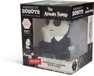 Handmade by Robots - The Addams Family - Wednesday with Thing #101 (Limited Edition Glow in the Dark)���A�_���X�E�t�@�~���[���i��12cm�j