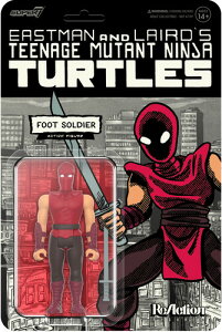 Super7 - Teenage Mutant Ninja Turtles - ReAction Figures Wv11 - Foot Soldier (Comic Color)���e�B�[���G�C�W�E�~���[�^���g�E�j���W���E�^�[�g���Y��