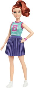 �o�[�r�[ Mattel - Barbie Fashionistas Doll #232 in Jersey Top And Pleated Purple Skirt, Red Hair