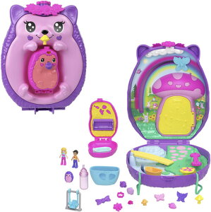 ���|���[�|�P�b�g��Mattel - Polly Pocket Hedgehog Mom & Baby Wearable Compact