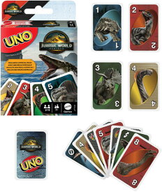 ＜ウノ ジュラシック・ワールド/復活の大地＞Mattel Games - UNO: Jurassic World: Rebirth Edition