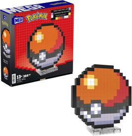 Mega Bloks - Pokemon Classic Poke Ball, Pixel Art, 342 Piece Building Toy Set＜メガブロック＞＜ポケモン＞モンスターボール