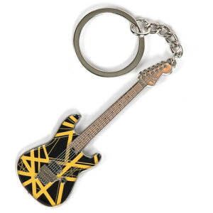 EVH - Eddie Van Halen - Black & Yellow Bumblebee Guitar KeychainGfBE@EwC M^[ L[`F[i8cmj