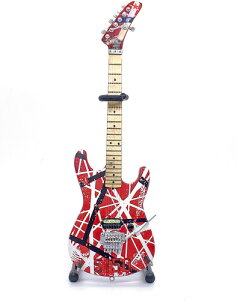 EVH - Eddie Van Halen - 5150 Red White & Black Mini Guitar Replica Collectible EVH-004GfBE@EwC ~j`AEvJEM^[i25cmj