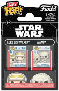 \[t@R] Funko Bitty POP: Star Wars Empire Strikes Back 2-Pack - Luke and WampaX^[EEH[Y