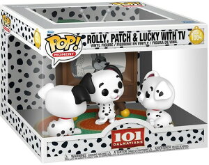 ���\��[�t�@���R] Funko POP! Moments: 101 Dalmatians, Rolly, Patch and Lucky with TV��101�C��񂿂��