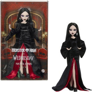 Mattel Collectible - Monster High x Wednesday Morticia Addams Skullector Doll�������X�^�[�E�n�C×�E�F���Y�f�[��