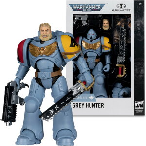 McFarlane - Warhammer 40K - Space Wolves - 7 Grey Hunter Action Figure���E�H�[�n���}�[40,000�F�X�y�[�X�E���t���i��17.78cm�j
