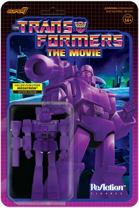 Super 7 - Transformers - ReAction Figure Wv1 - Megatron Transformation (Purple Grid)���g�����X�t�H�[�}�[�����K�g����