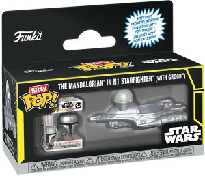��[�t�@���R] Funko Bitty POP!: Ride: Star Wars - The Mandalorian in N1 Starfighter (with Grogu)���X�^�[�E�E�H�[�Y��