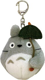 ふんわりキーホルダー 大トトロ 傘持ち K-9052 となりのトトロ スタジオジブリ 黒猫のジジ マスコットキーホルダー ぬいぐるみ 猫 黒猫 バッグチャーム ねこ