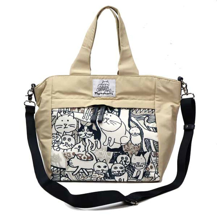 楽天市場】マンハッタナーズ アベニュー 2WAYバッグ 「群集猫」 71  