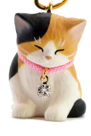 猫 キーホルダー うとうとねこ 花付き ハンドメイド 日本製 necodon ねこどん 泉匡範 バッグチャーム 猫グッズ 猫チャーム