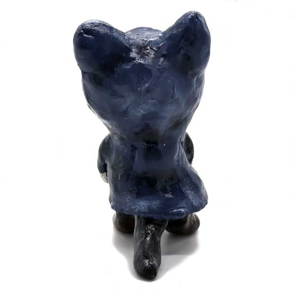 楽天市場】やまねこ 旅する猫 小 ハチワレ ブルーコート 猫 置き物 石
