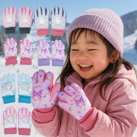 手袋 ミッフィー ディック ブルーナ クロミ シナモロール スキーグローブ スキー手袋 子供 キッズ 5本指 スノーグローブ 防寒 グッズ 幼稚園 保育園 小学校 通学 雪遊び