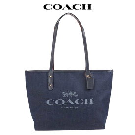 コーチ バッグ トートバッグ ホースアンドキャリッジ レザー a4 デニム 新品 人気 COACH