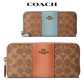 コーチ 長財布 レディース 本革 ラウンドファスナー 薄い 大容量 ブランド アウトレット Coach