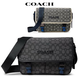 コーチ メンズ バッグ 斜め掛け ショルダーバッグ シグネチャー 革 人気ブランド アウトレット Coach