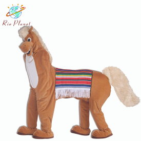 馬 動物 うま 二人用 おもしろ 衣装 子供 コスプレ コスチューム 爆笑 HORSE COSTUME