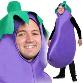 なす 野菜 おもしろ 仮装 コスチューム コスプレ お笑い 爆笑 ハロウィン EGGPLANT COSTUME