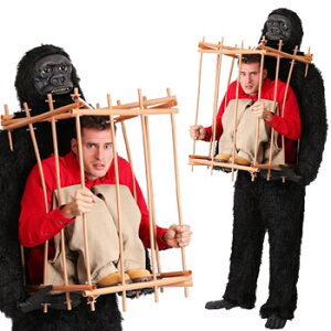 ゴリラ 動物 おもしろ 仮装 コスチューム コスプレ お笑い 爆笑 ハロウィン GORILLA